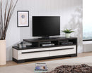 REMINGTON TV STAND CHALK/EBONY