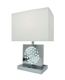 TABLE LAMP CHROME-LED ACCENT