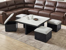 Marta Cof Tbl W/4 Storage Ottomans