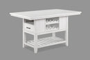 Crown Mark Furniture Wendy Counter Height Table in White image