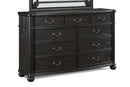 Crown Mark Furniture Kingsbury 9 Drawer Dresser in Black image