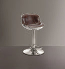 Acme Furniture Brancaster Adjustable Armless Swivel Stool in Vintage Brown (Set of 2) 96556