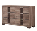 Crown Mark Furniture Rangley 6 Drawer Dresser in Brown image
