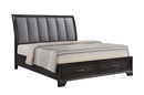 Crown Mark Jaymes King Storage Bed in Dark Brown image