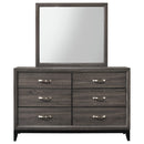 Crown Mark Akerson Mirror in Grey