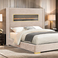 Danvers Bed Beige, Black, & Grey
