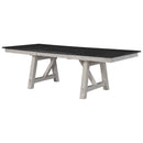 Crown Mark Maribelle Rectangular Dining Table in Chalk/Grey image