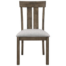 Crown Mark Quincy Side Chair (Set of 2) in Light Brown