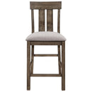 Crown Mark Quincy Counter Height Chair (Set of 2) in Light Brown image