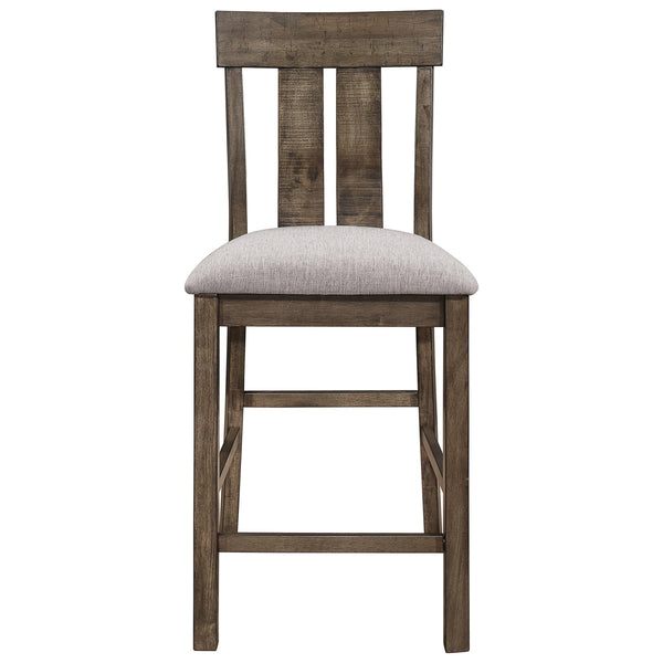Crown Mark Quincy Counter Height Chair (Set of 2) in Light Brown image